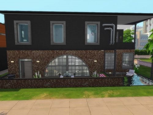 Industrial Adventure house (NO CC) by mamba_black at Mod The Sims