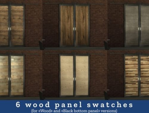 Industrial Railed sliding door retexture by lilotea at Mod The Sims