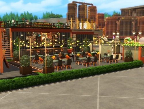 Industrial style food park by simbunnyRT