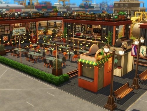 Industrial style food park by simbunnyRT