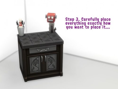 Invisible Slot Filler Freely Place Objects On Surfaces by InternWaffle at Mod The Sims