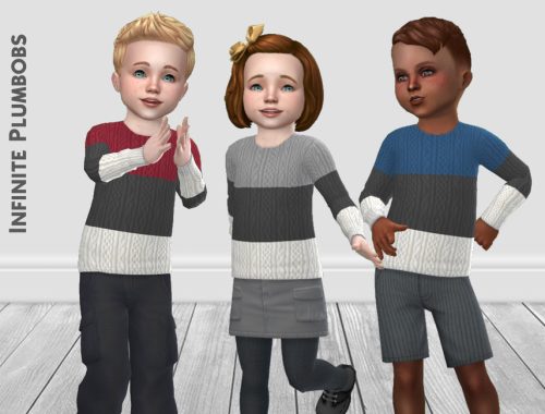 IP Toddler Block Knit Jumper