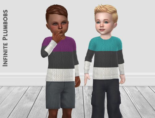 IP Toddler Block Knit Jumper