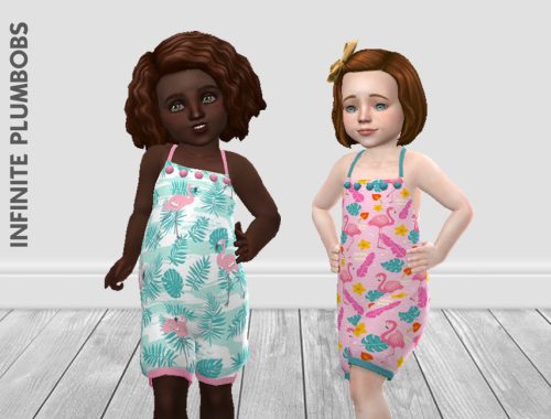 IP Toddler Tropical Romper - Island Living