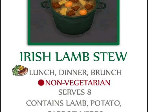 IRISH LAMB STEW at Icemunmun