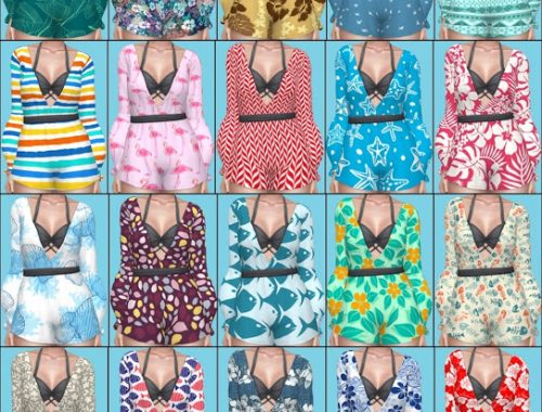 Island Living Outfit Recolors at Annett’s Sims 4 Welt