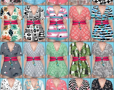 Island Living Outfit Recolors at Annett’s Sims 4 Welt
