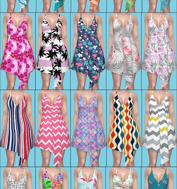Island Living Outfit Recolors at Annett’s Sims 4 Welt