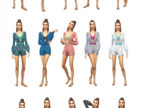 Island Living Romper at SimPlistic