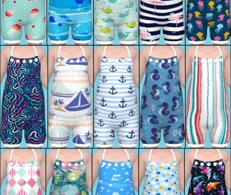 Island Living Swimwear Recolors at Annett’s Sims 4 Welt
