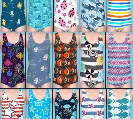 Island Living Swimwear Recolors at Annett’s Sims 4 Welt