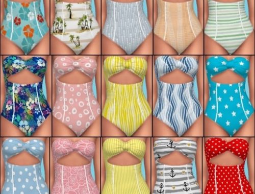 Island Living Swimwear Recolors at Annett’s Sims 4 Welt