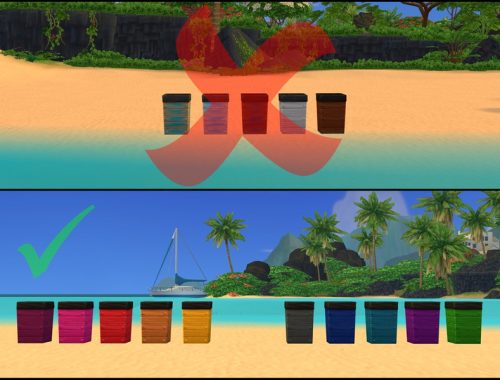 Island Living TRASH RECOLOR-REQUIRES ISLAND LIVING