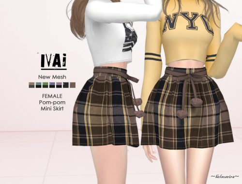 IVAI - Pom-pom Mini Skirt