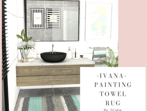 IVANA Collection: Painting, Rug & Towel at Dinha Gamer