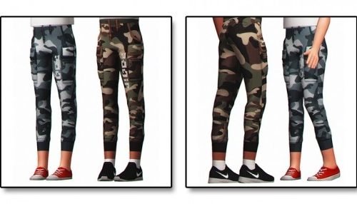 IZZY CAMO PANTS for kids at Clumsyalienn