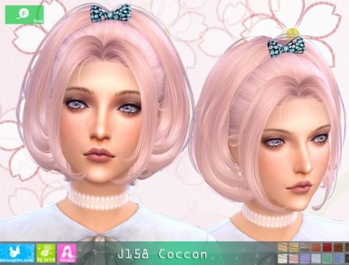 J158 Coccon hair at Newsea Sims 4
