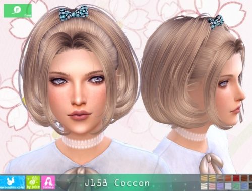 J158 Coccon hair at Newsea Sims 4