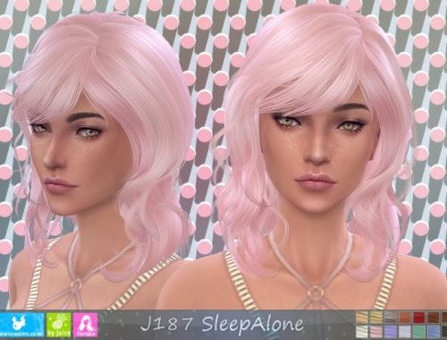 J187 SleepAlone hairstyle (P) at Newsea Sims 4