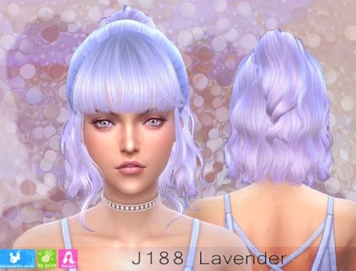 J188 Lavender hair (P) at Newsea Sims 4
