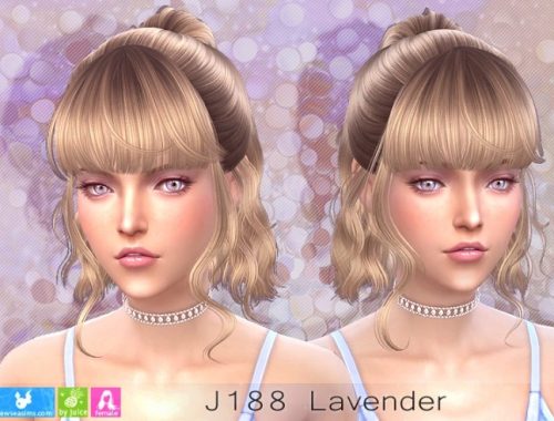 J188 Lavender hair (P) at Newsea Sims 4