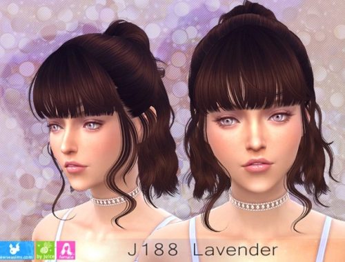 J188 Lavender hair (P) at Newsea Sims 4