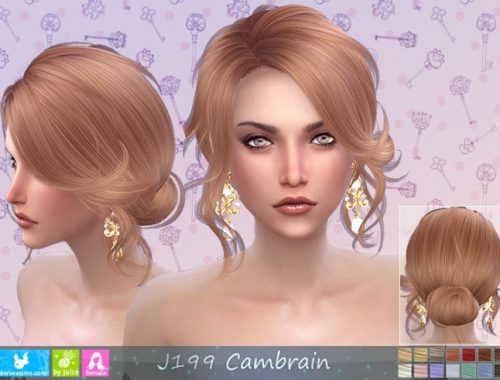 J199 Cambrain hair (P) at Newsea Sims 4