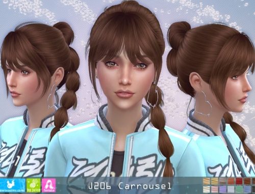 J206 Carrousel hair (P) at Newsea Sims 4