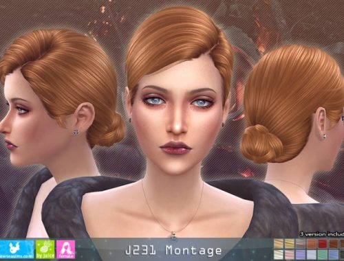 J231 Montage hair (P) at Newsea Sims 4