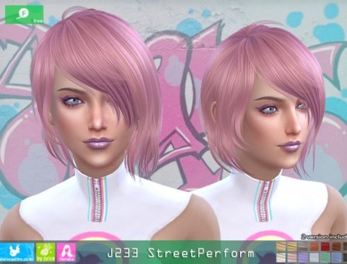 J233 StreetPerform hair at Newsea Sims 4