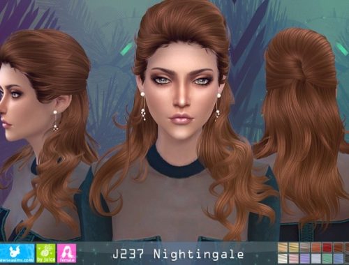 J237 Nightingale hair (P) at Newsea Sims 4
