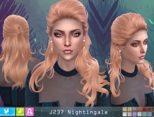 J237 Nightingale hair (P) at Newsea Sims 4
