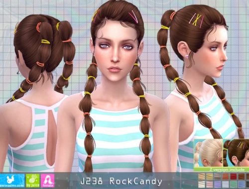 J238 RockCandy hair (P) at Newsea Sims 4