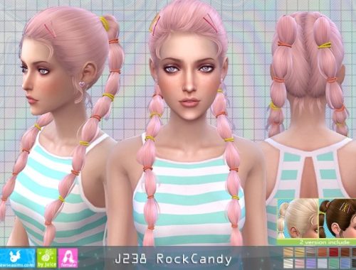 J238 RockCandy hair (P) at Newsea Sims 4