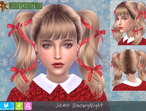 J240 SnowyNight hair (P) at Newsea Sims 4