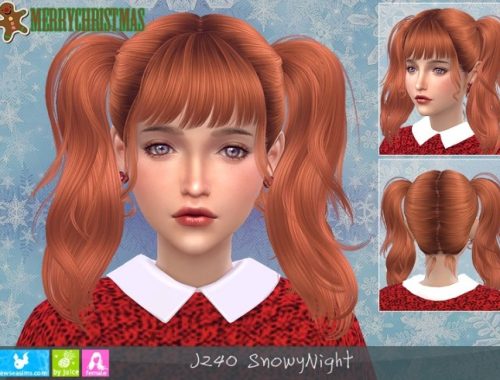 J240 SnowyNight hair (P) at Newsea Sims 4