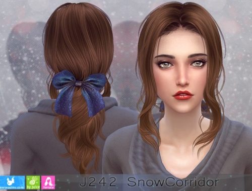 J242 SnowCorridor hair (P) at Newsea Sims 4