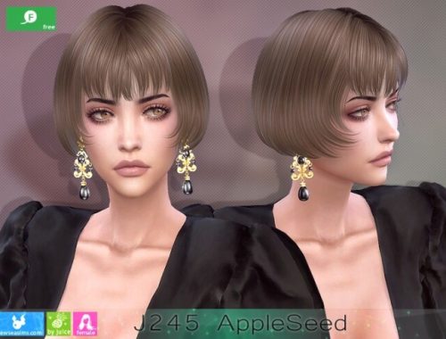 J245 AppleSeed hair at Newsea Sims 4