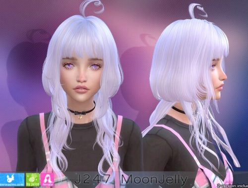 J247 Moonjelly hair (P) at Newsea Sims 4