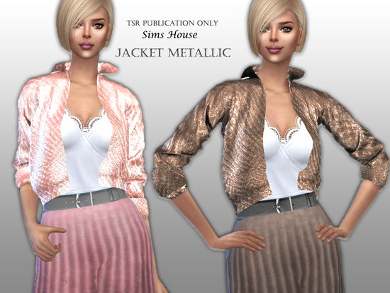 Jacket Metallic - The Sims 4 Catalog