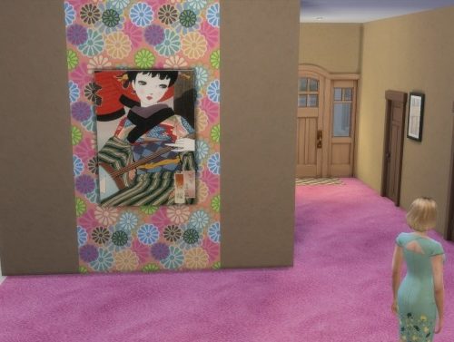 Japanese retro art paintings by Feelshy at Mod The Sims