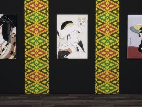 Japanese tradition Ukiyo-e paintings by Feelshy at Mod The Sims