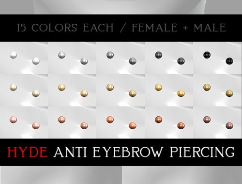 JEKYLL & HYDE Piercings at Praline Sims