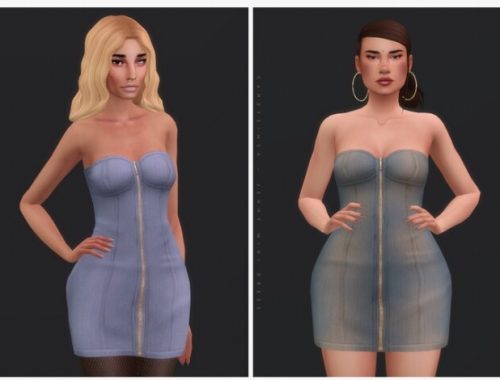 JENNY MINI DRESS at Candy Sims 4