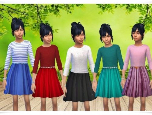 Jill’s Girly Dress at Birksches Sims Blog