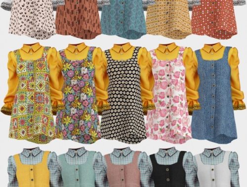 Josephine Dress at Daisy Pixels