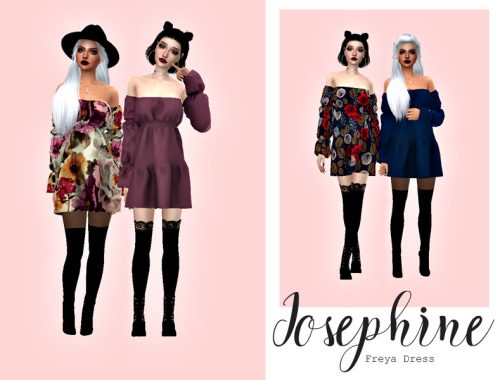 Josephine - Freya Dress - Recolor Grafity CC