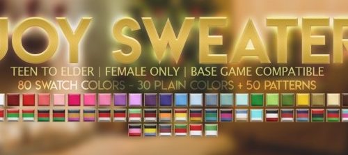 JOY SWEATER at Candy Sims 4