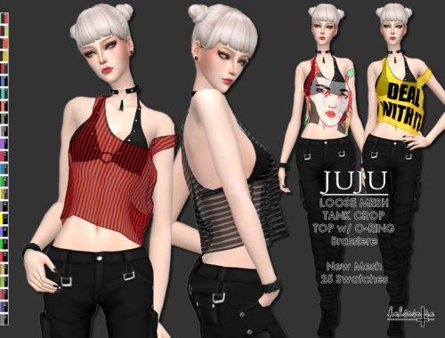 JUJU - Mesh Crop Top