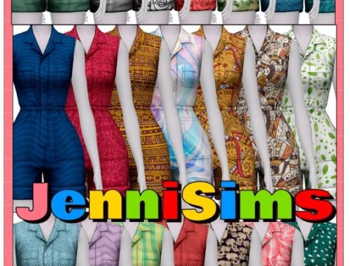 Jumpsuit BASE GAME COMPATIBLE at Jenni Sims